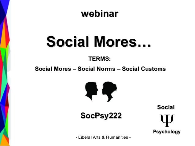 Social Mores The Term Is Defined Sociology 101
