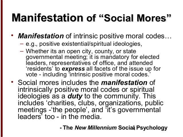 Social Mores