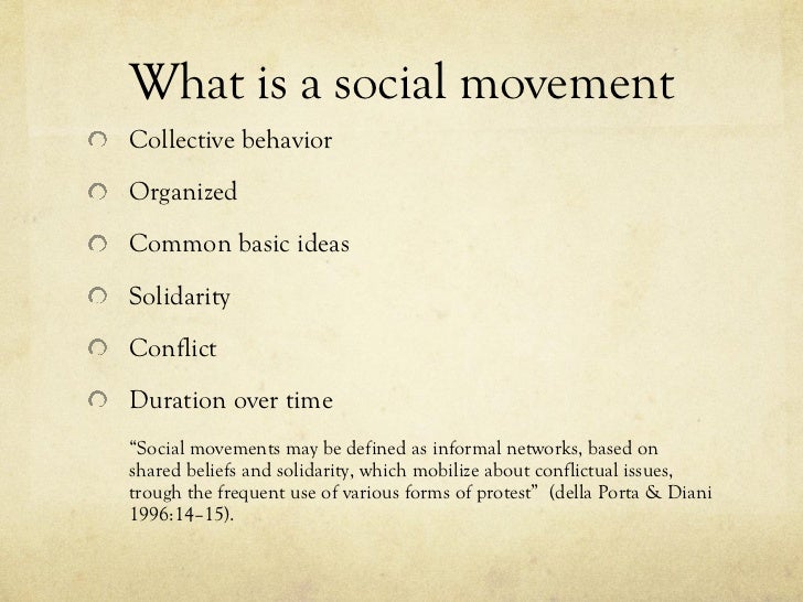 Social movements