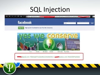 SQL Injection
 