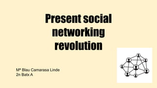 Present social
networking
revolution
Mª Blau Camarasa Linde
2n Batx A
 