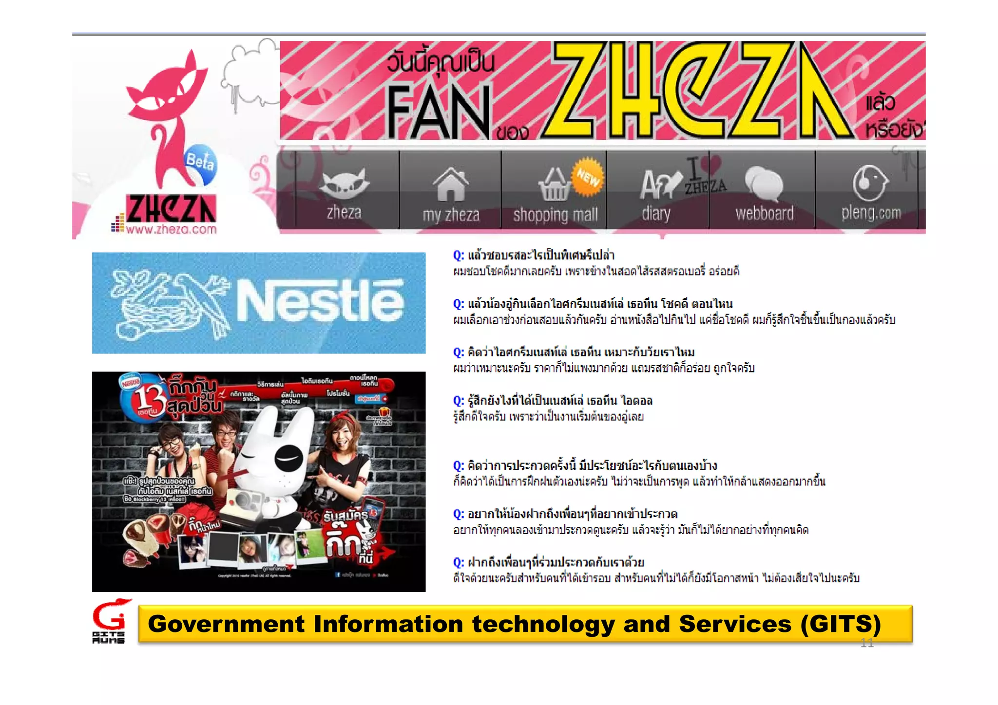 Government Information technology and Services (GITS)
                                                   11
 