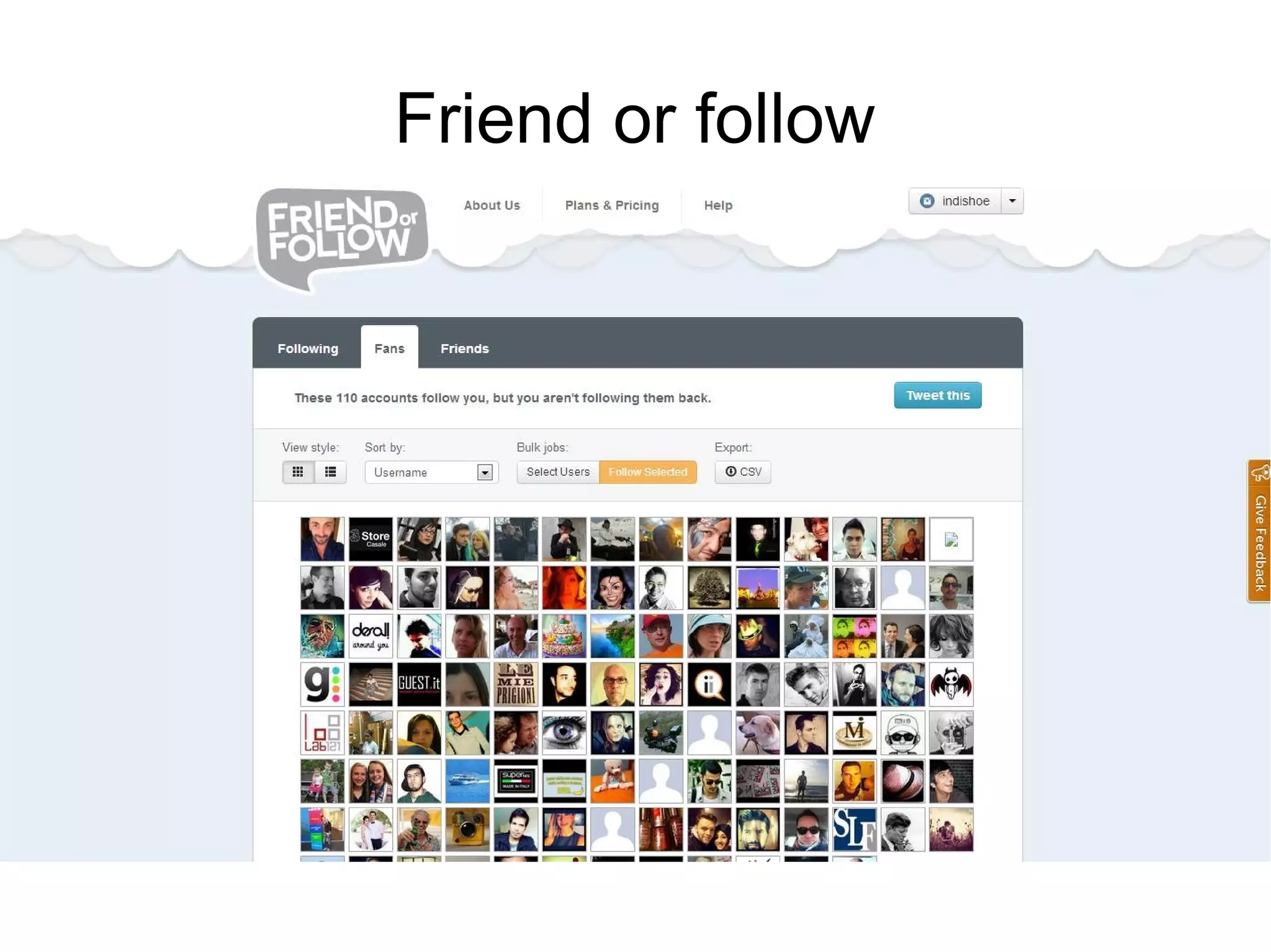 Friend or follow