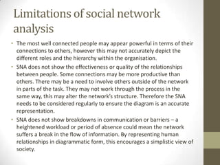 limitations of network analysis