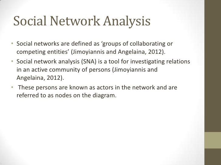 Social network analysis