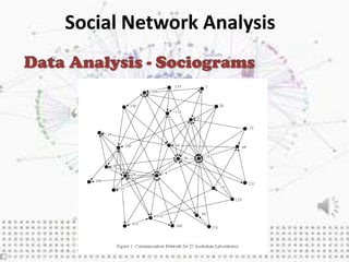 Social Network Analysis
Data Analysis - Sociograms
 