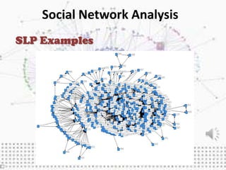 Social Network Analysis
SLP Examples
 