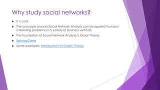 Social Network Analysis Introduction including Data Structure Graph ...