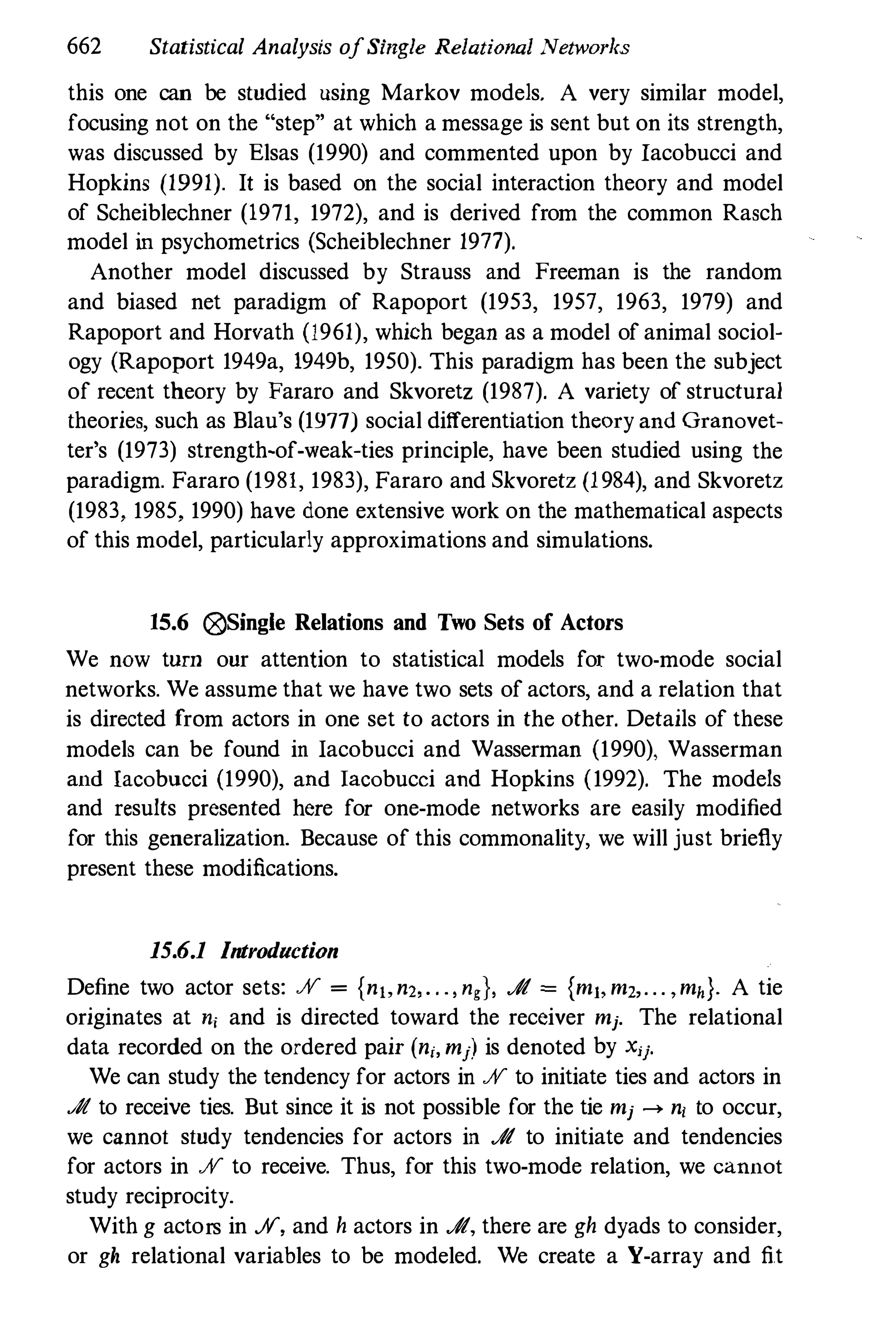 Social Network Analysis [1994]