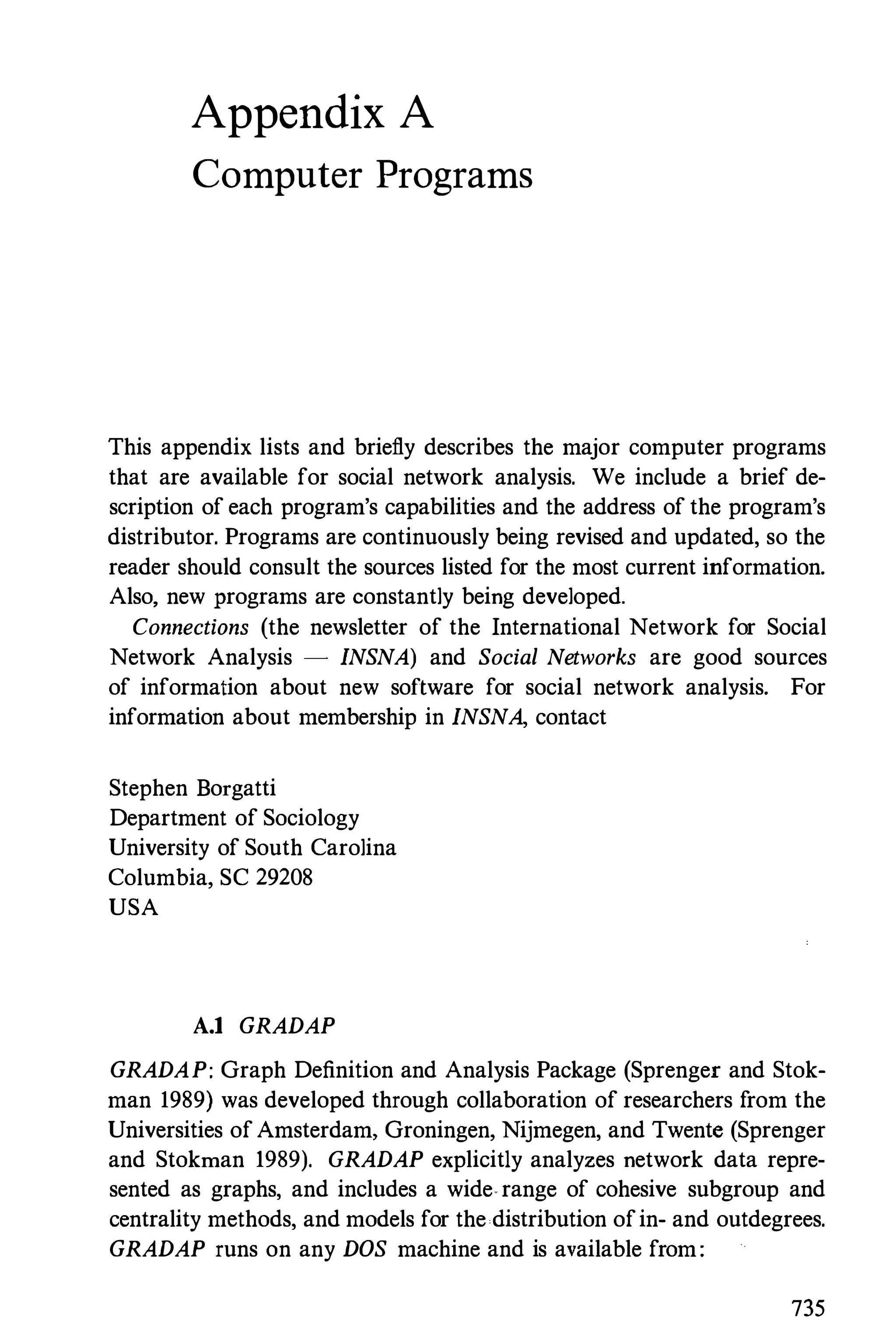 Social Network Analysis [1994]