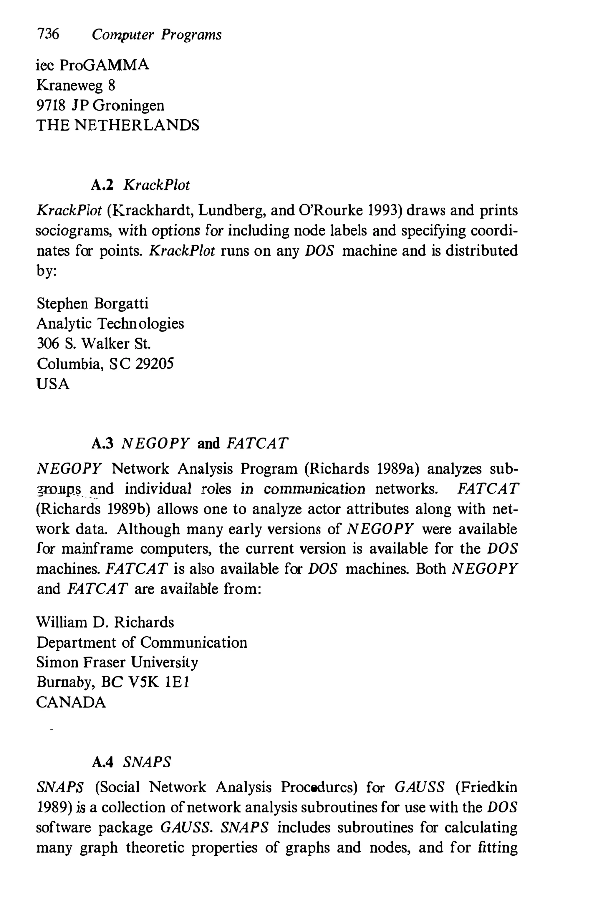 Social Network Analysis [1994]