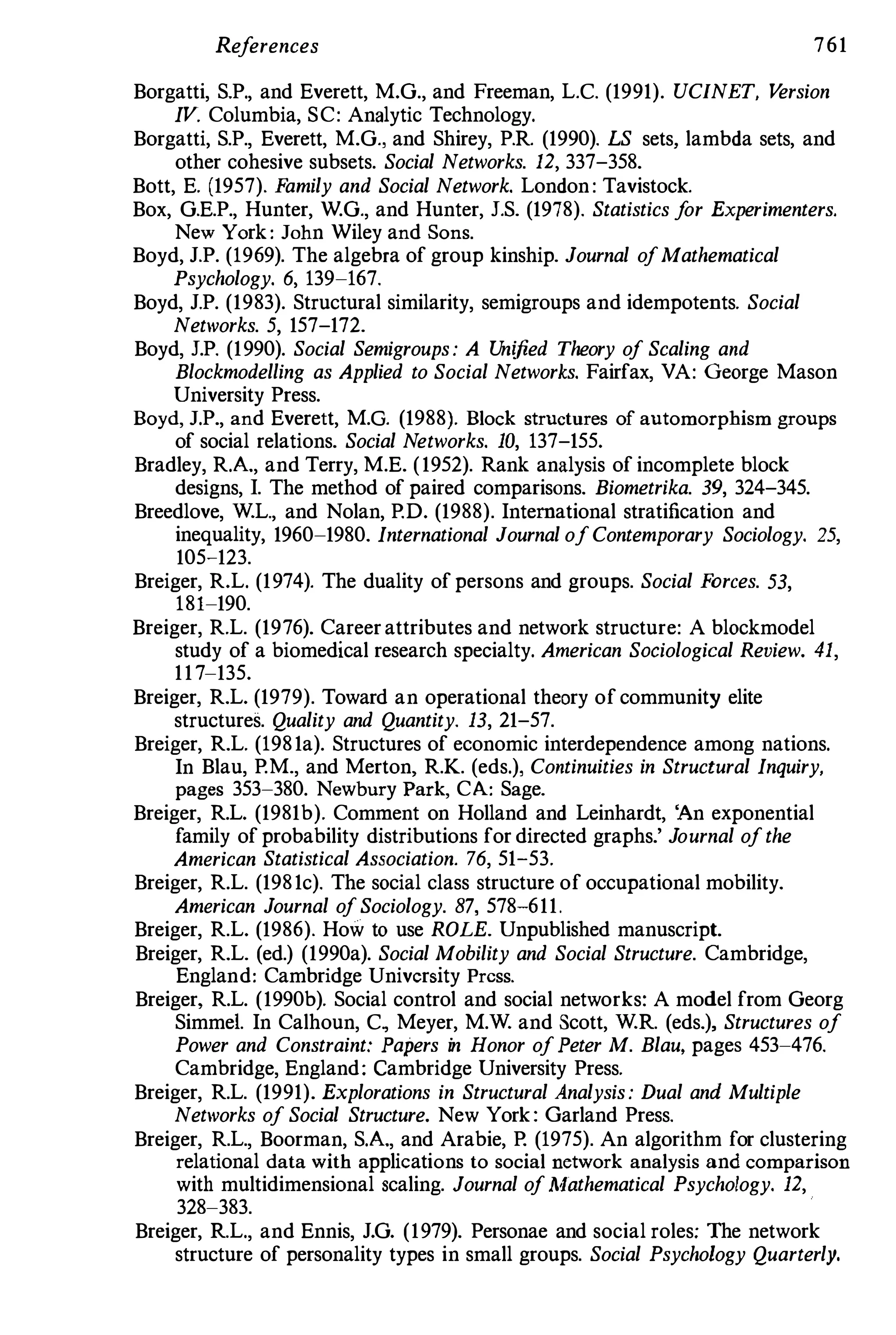 Social Network Analysis [1994]