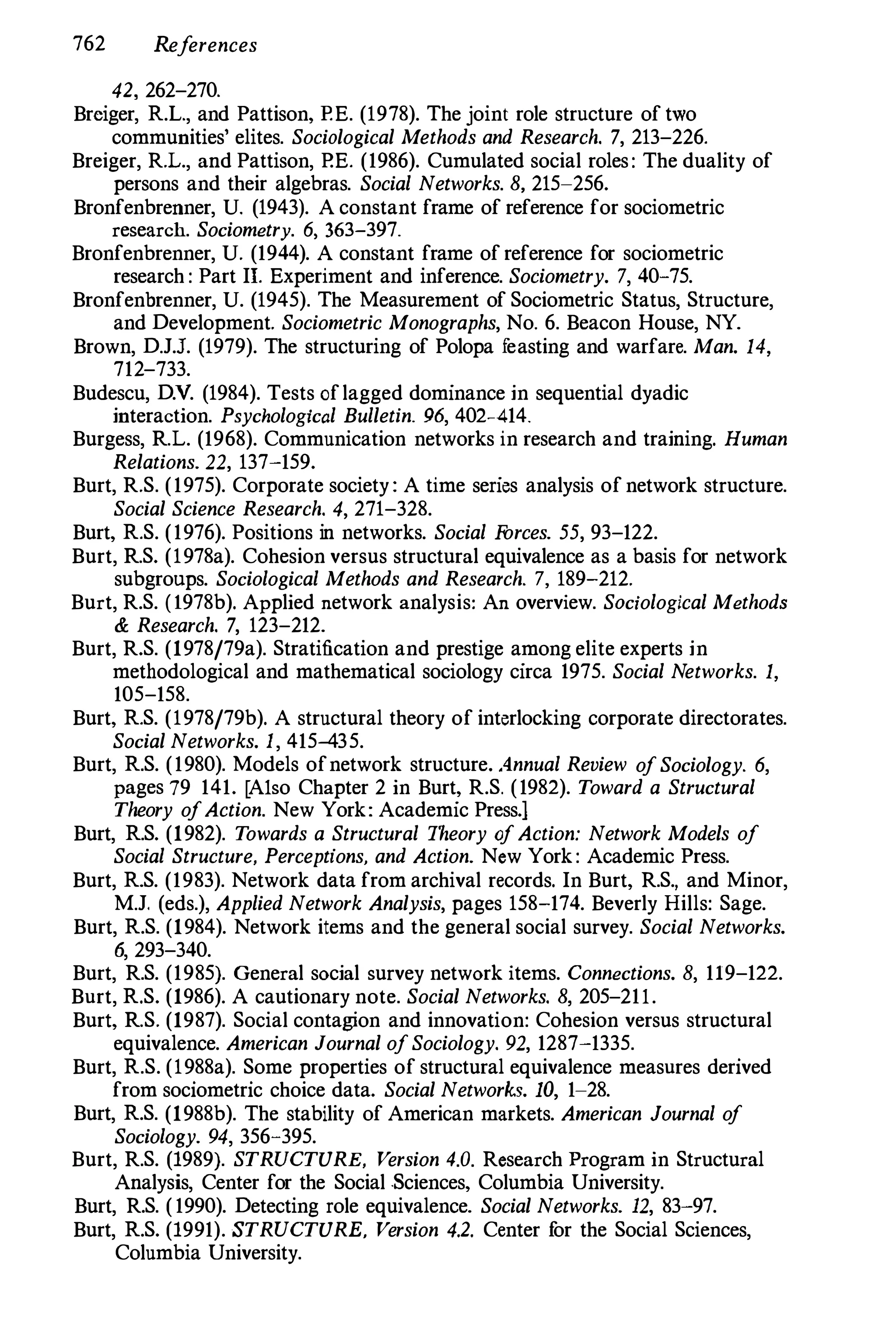 Social Network Analysis [1994]