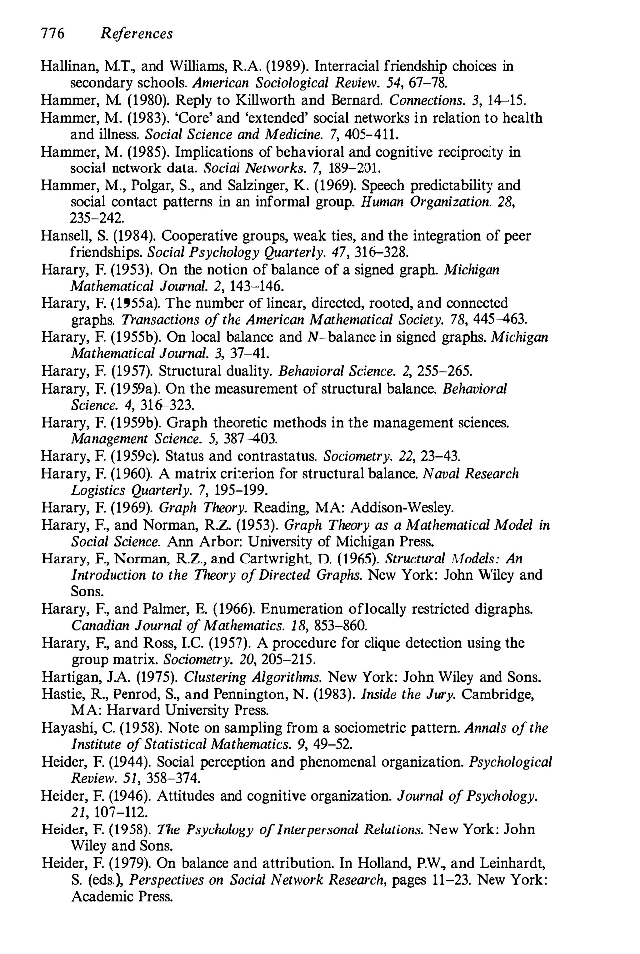 Social Network Analysis [1994]