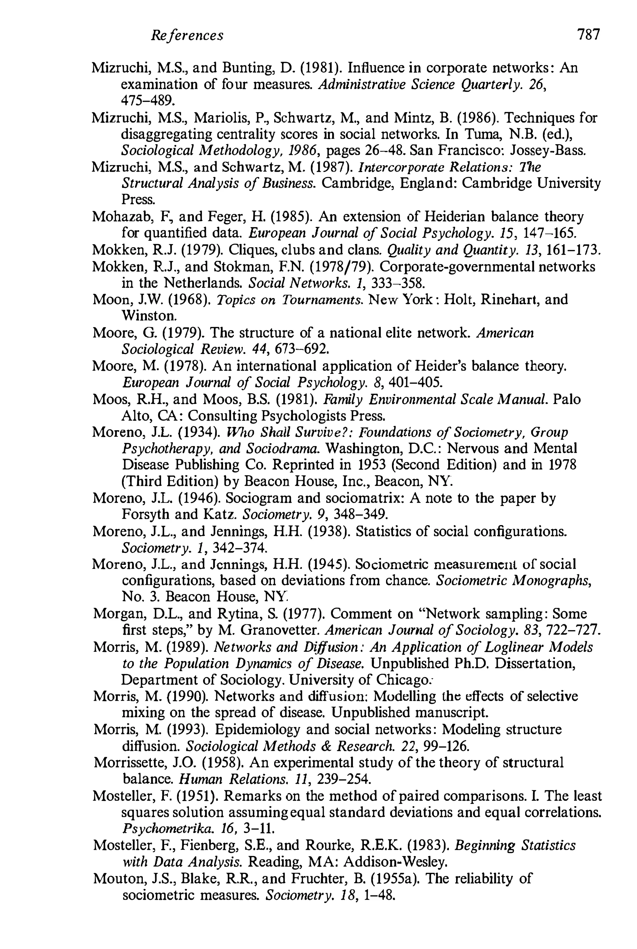 Social Network Analysis [1994]