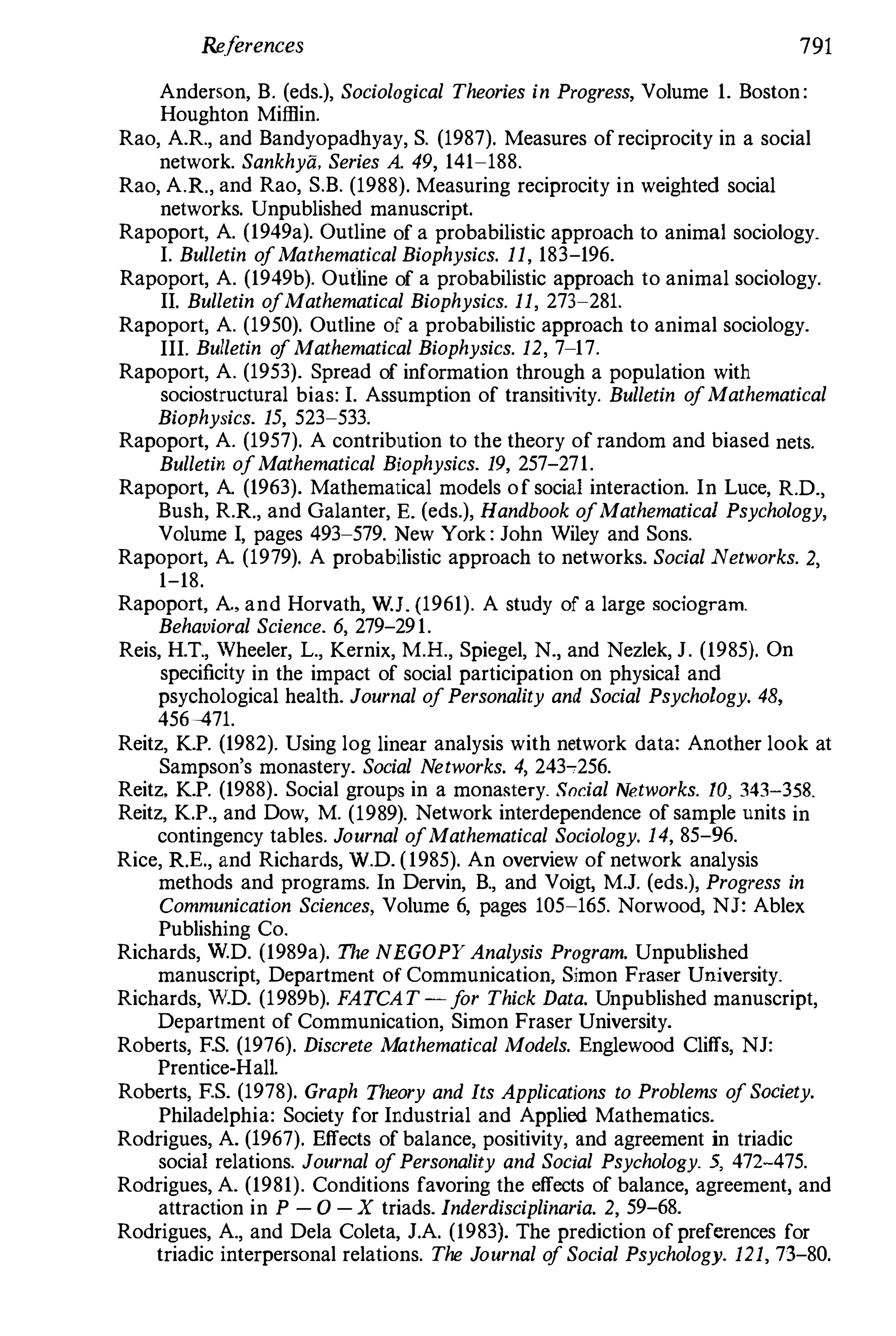 Social Network Analysis [1994]