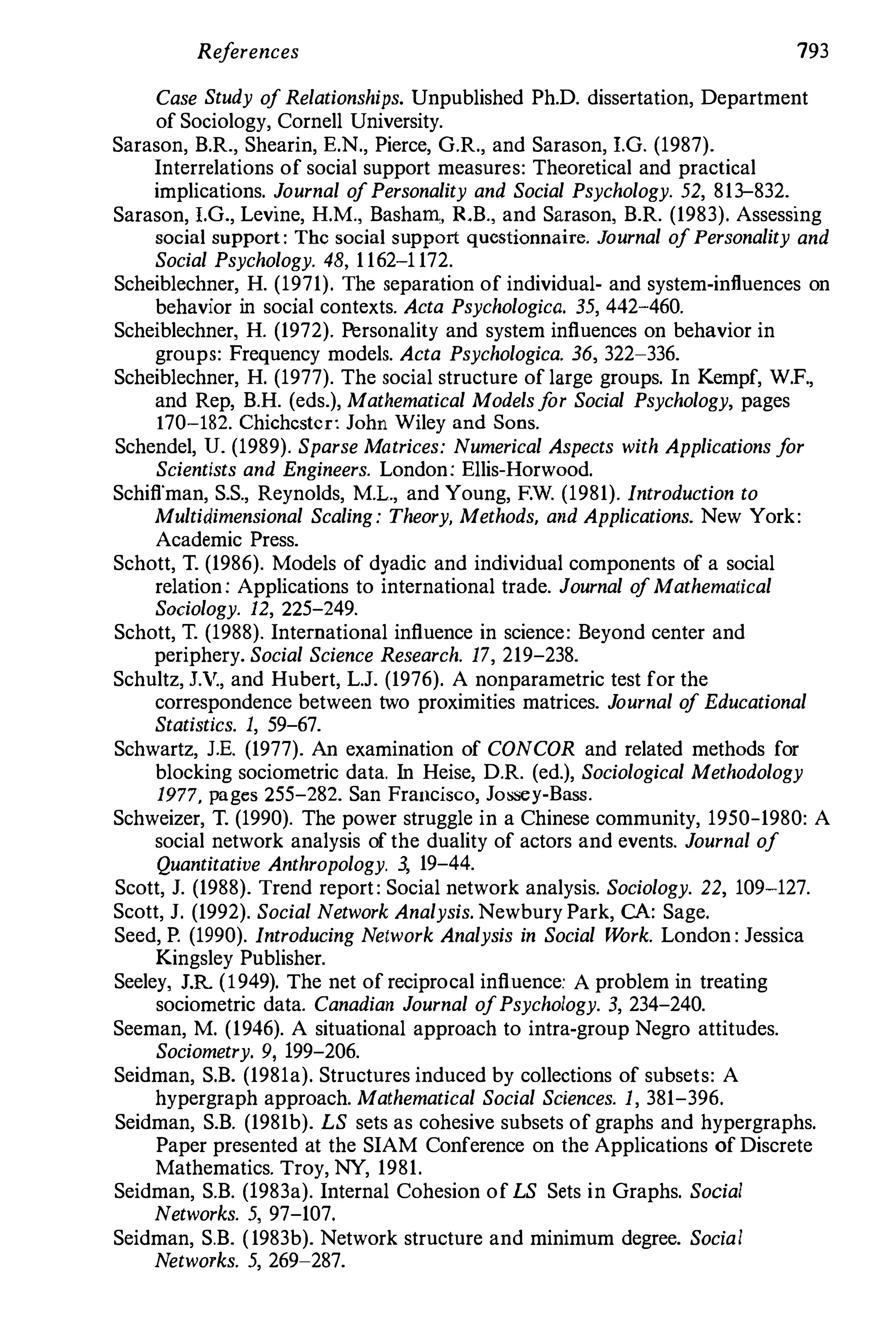 Social Network Analysis [1994]