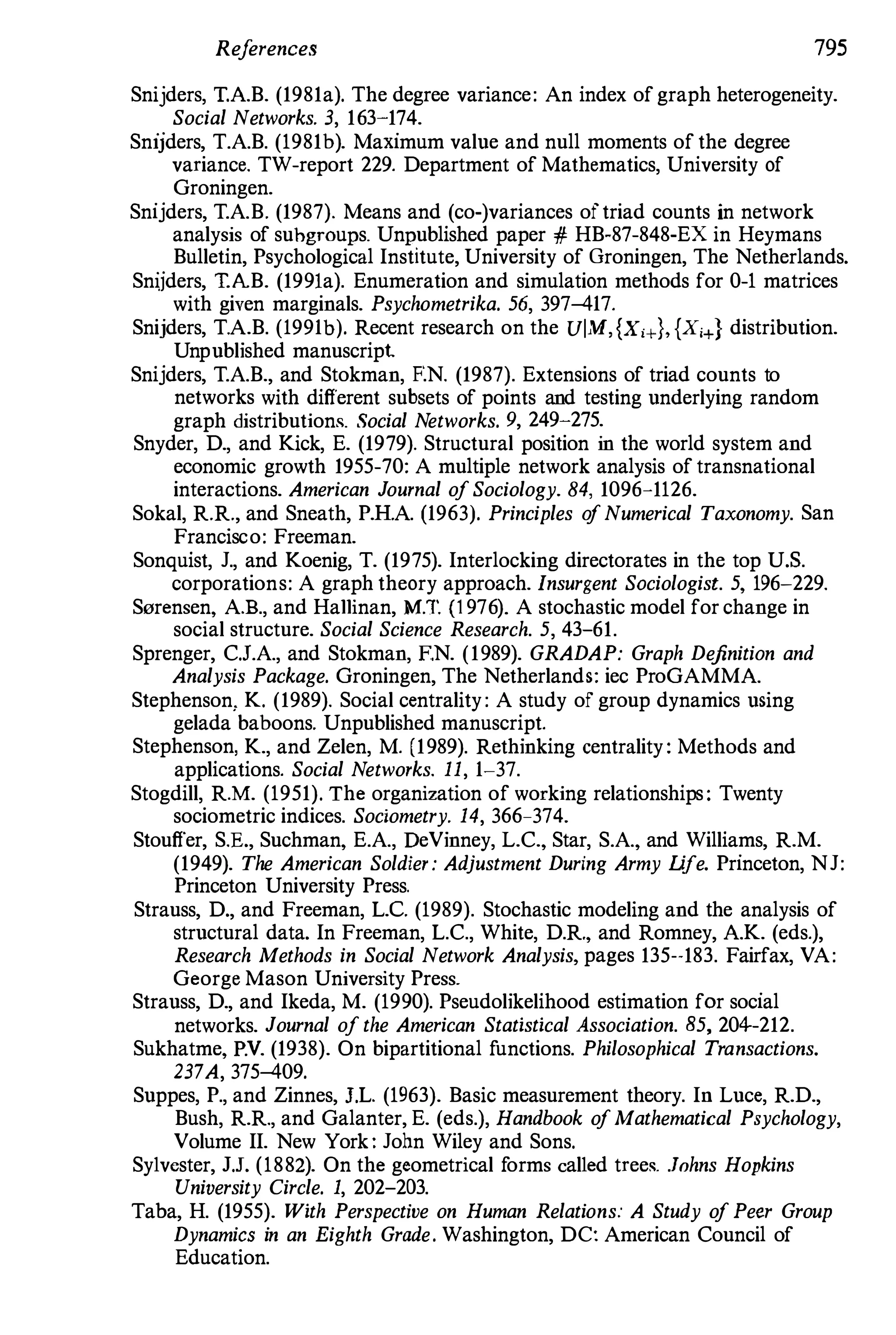 Social Network Analysis [1994]