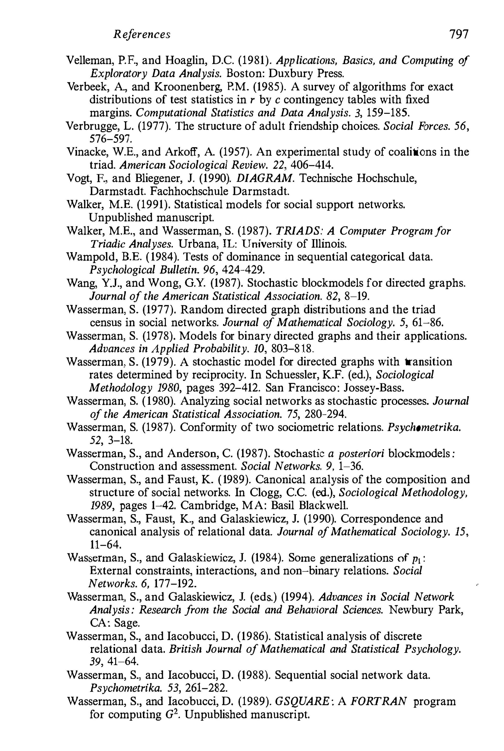 Social Network Analysis [1994]