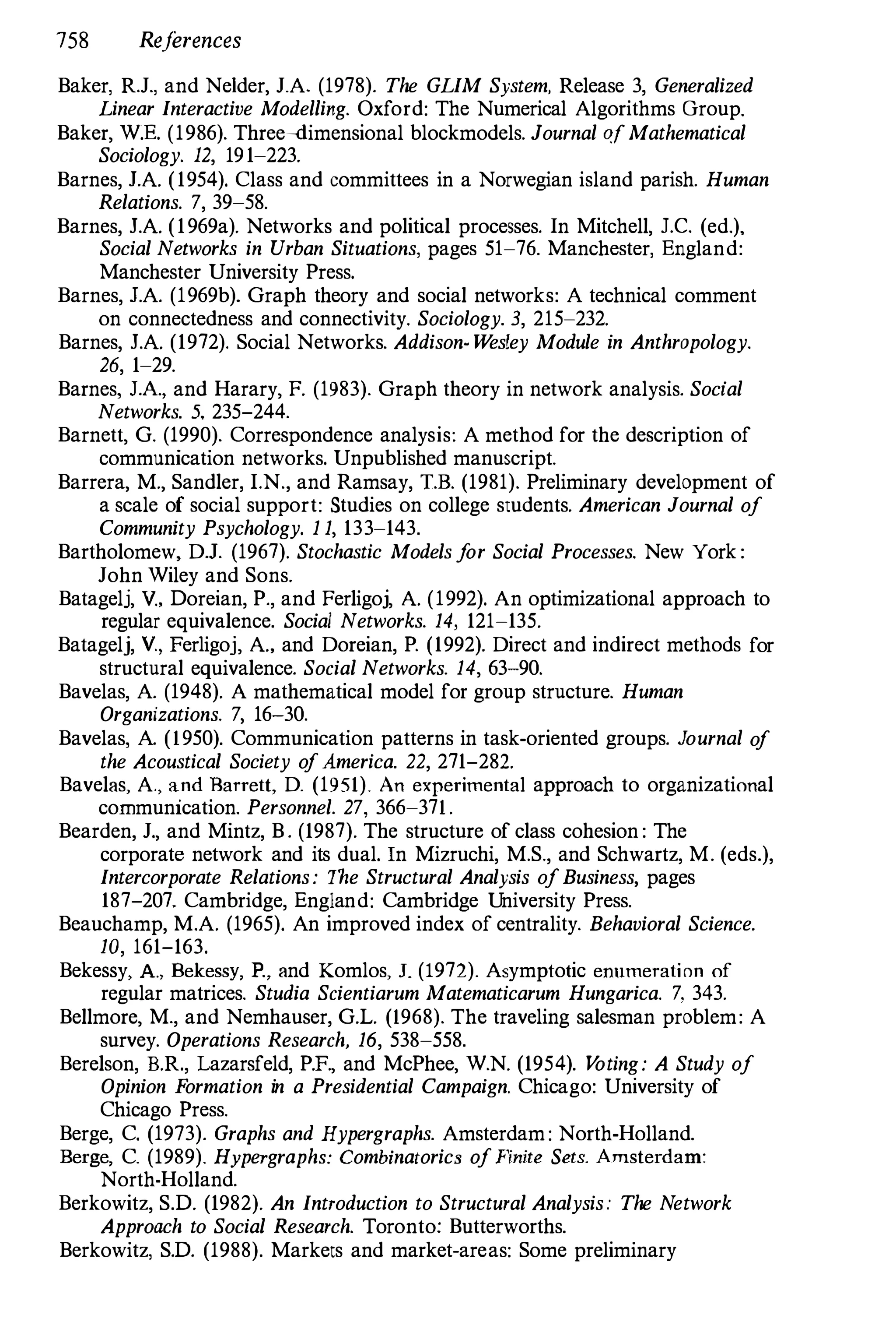 Social Network Analysis 