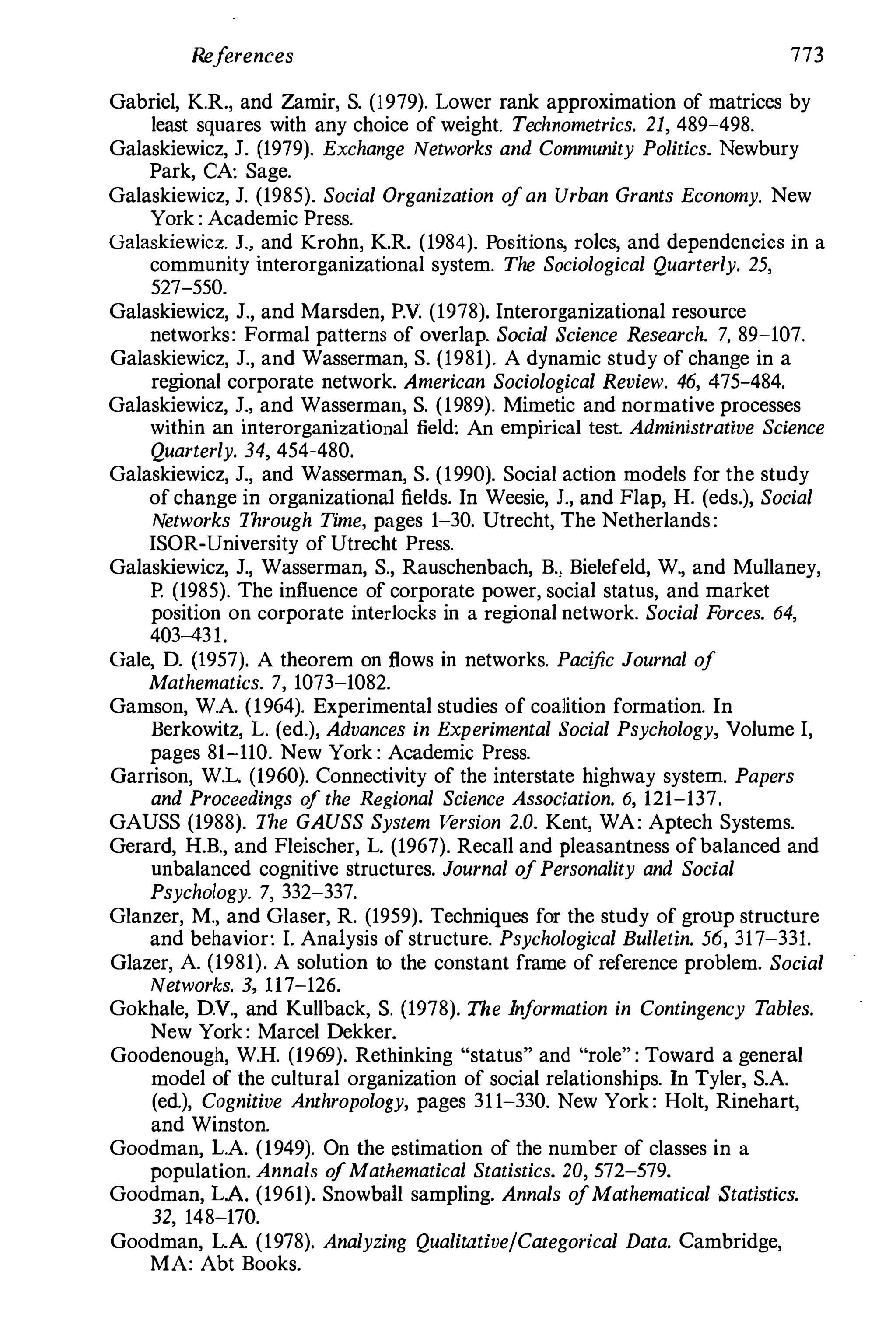 Social Network Analysis 