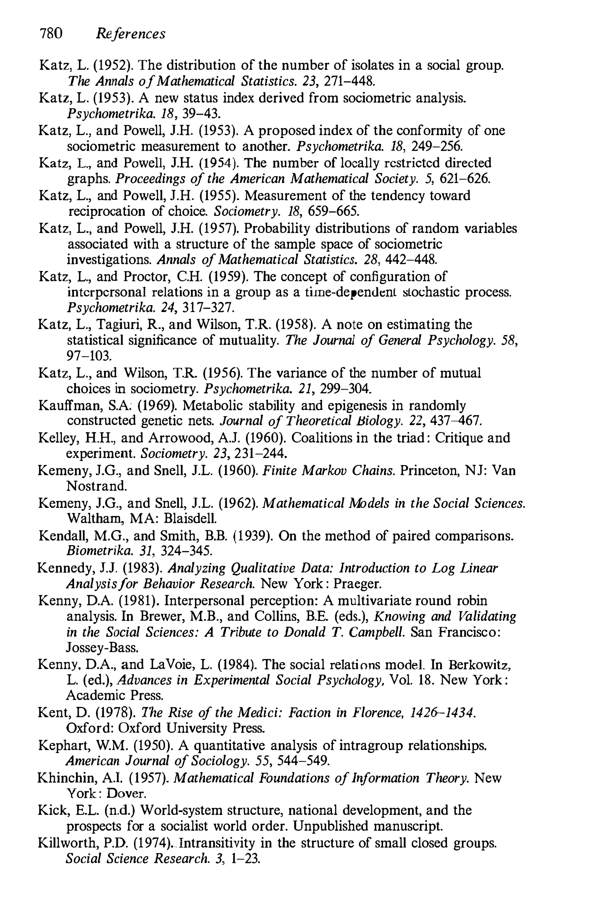 Social Network Analysis 