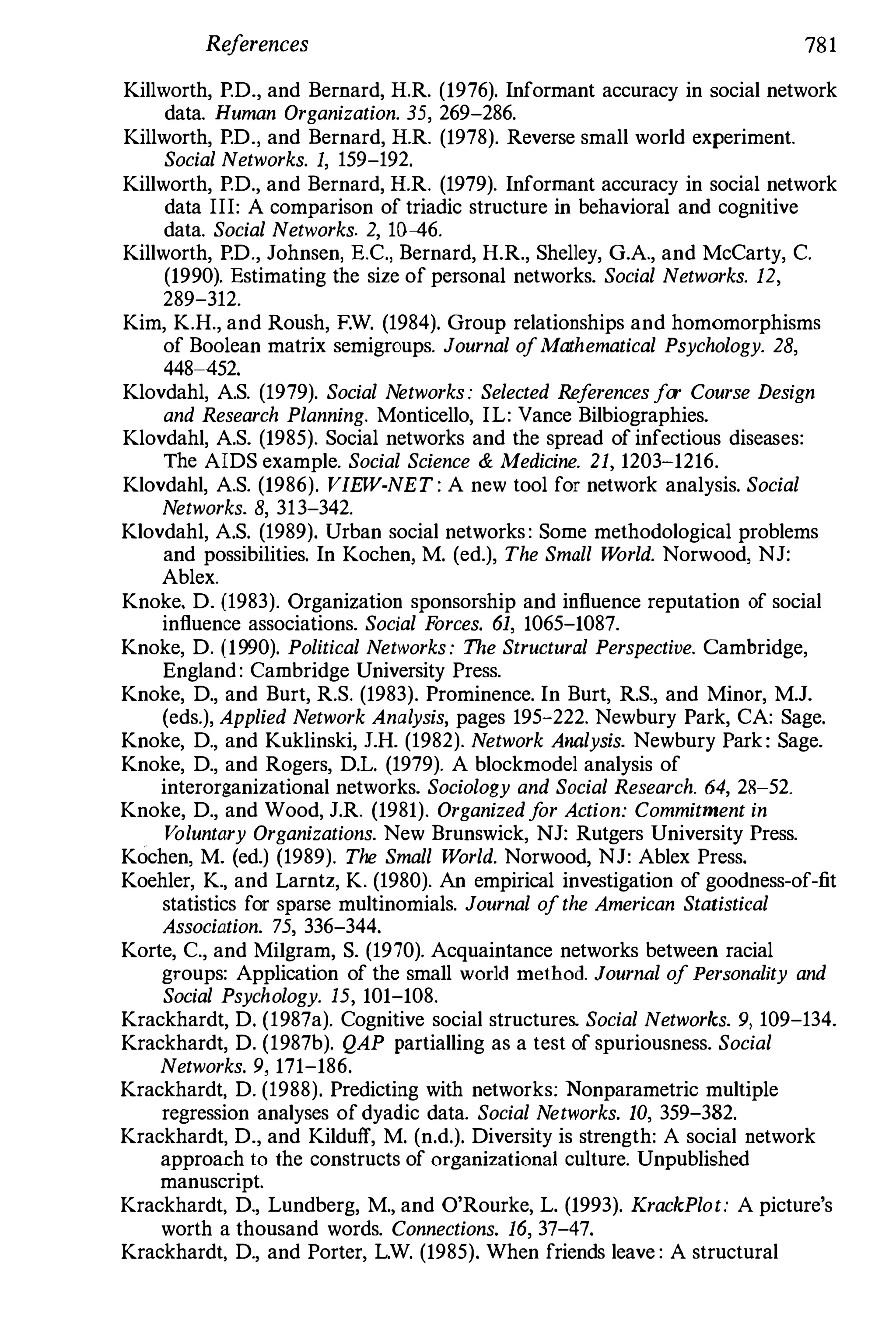 Social Network Analysis 