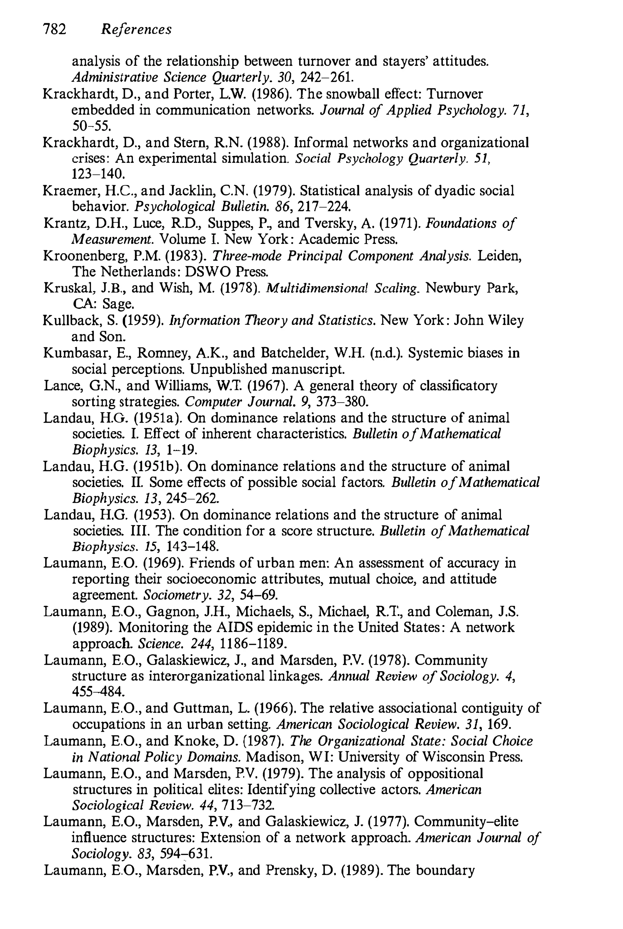 Social Network Analysis 