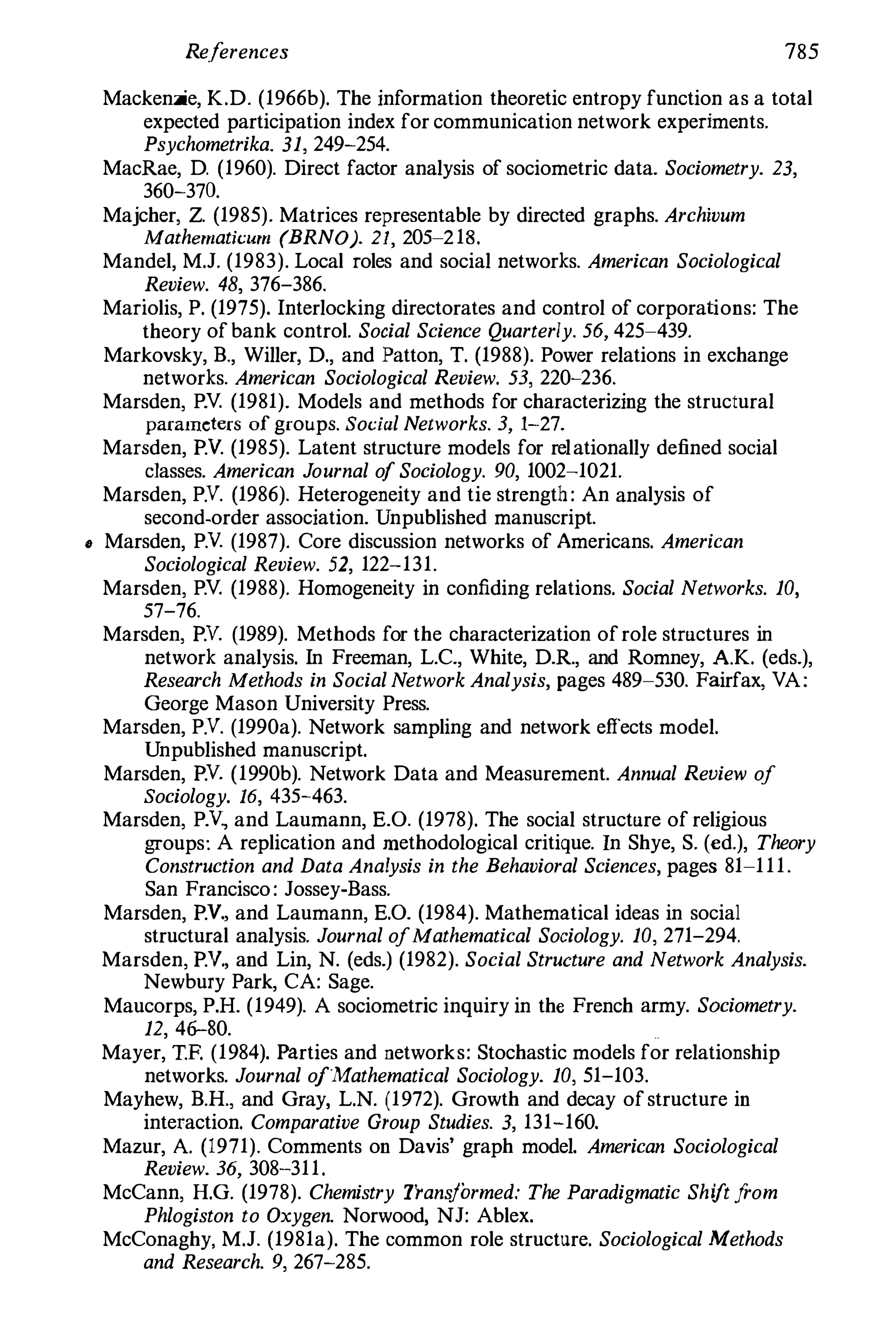 Social Network Analysis 