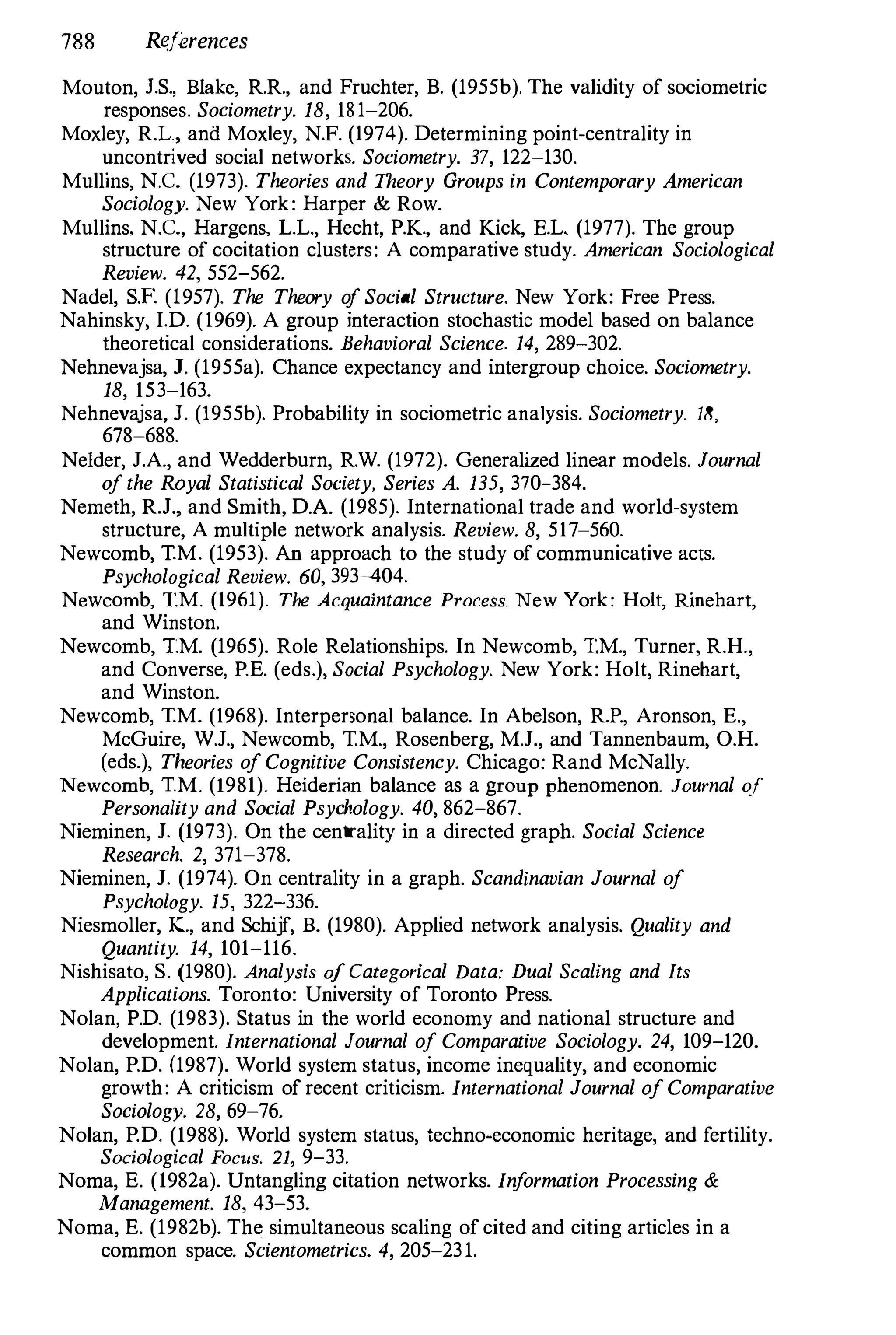 Social Network Analysis 