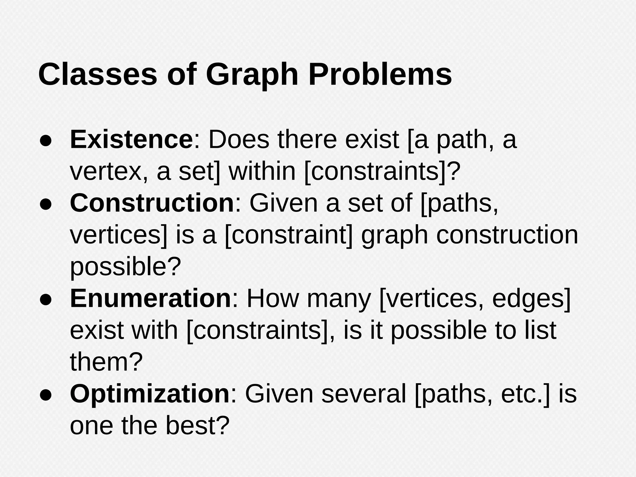 Describing Graphs by Structure
 