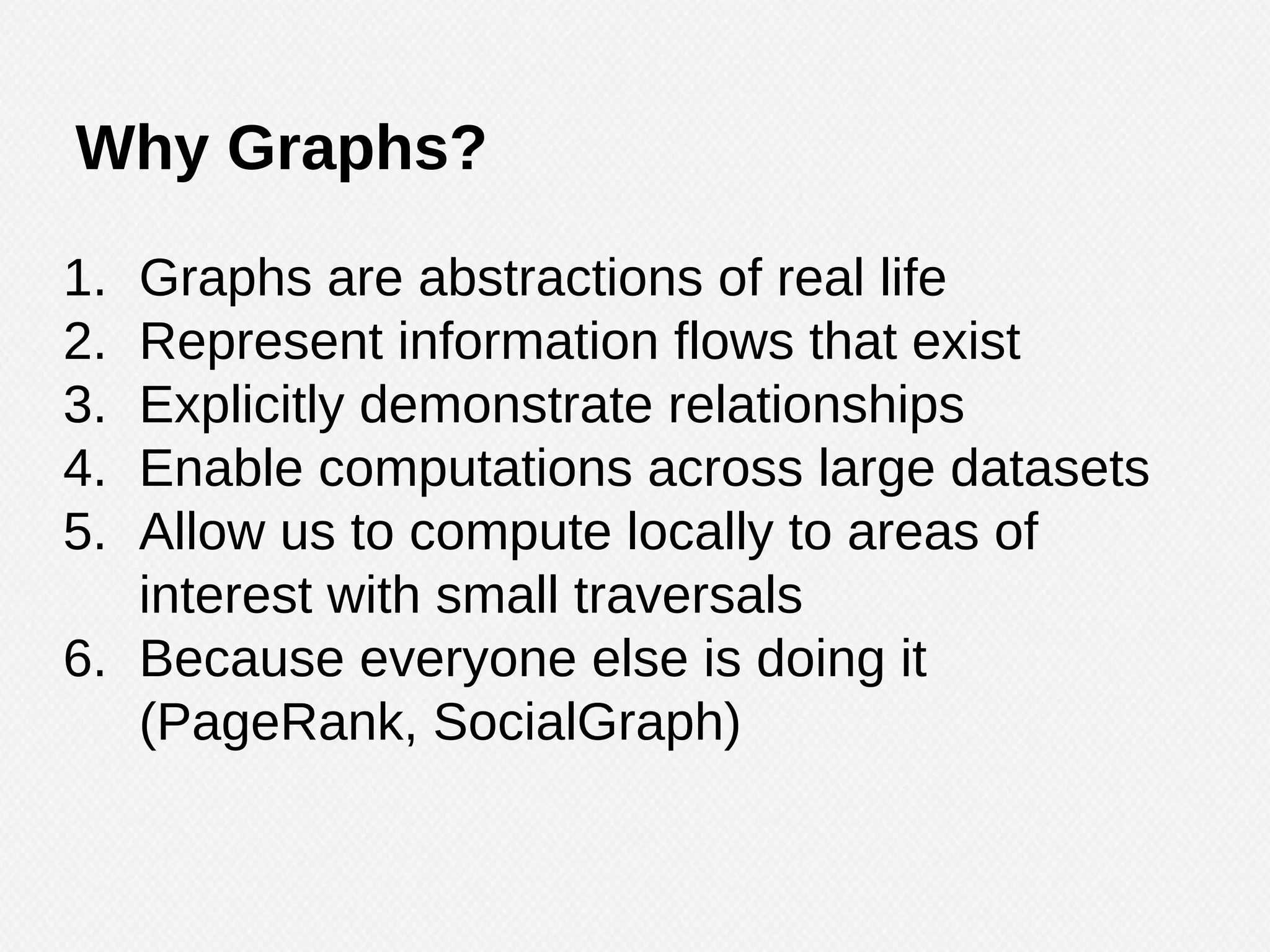 Graph Analysis for Big Data (Uber Trips in San Francisco)
http://radar.oreilly.com/2014/07/there-are-many-use-cases-for-graph-databases-and-analytics.html
 