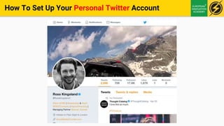 How To Set Up Your Personal Twitter Account
Use the hashtags #tech , #growthhacking
and the name of your priority market
I...
