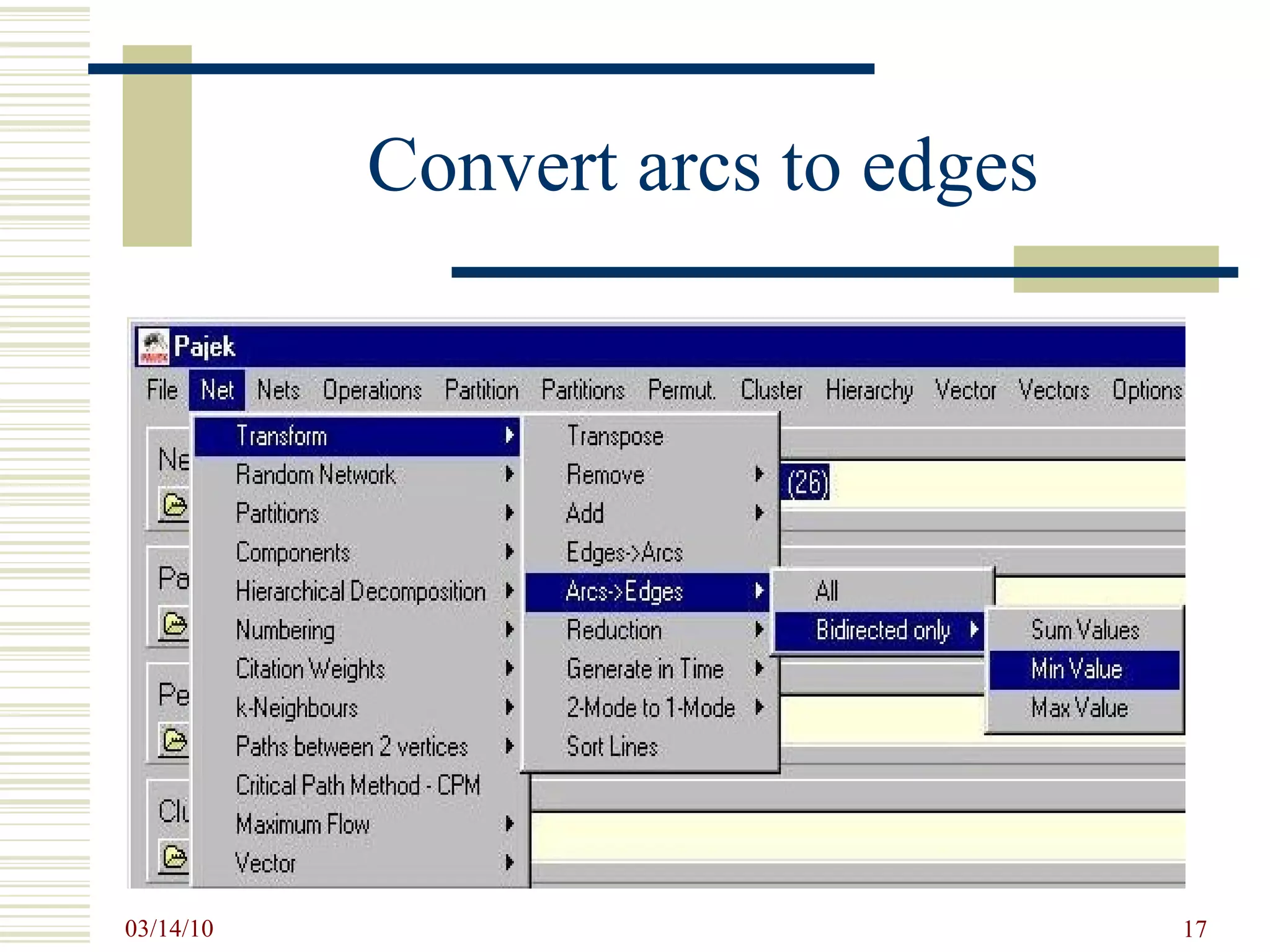 Convert arcs to edges 