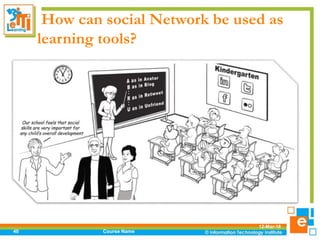 How can social Network be used as
learning tools?
12-Mar-18
Course Name40
 
