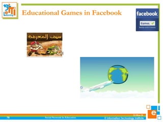 Educational Games in Facebook
12-Mar-18
Social Network In Education76
 