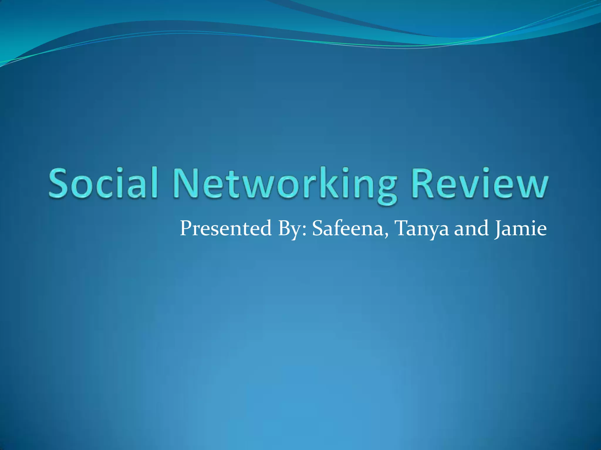 Social Networking Recommendation | PPT