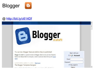 Blogger @  http://bit.ly/c614Df 