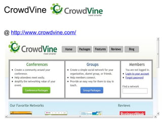 CrowdVine @  http://www.crowdvine.com/ 