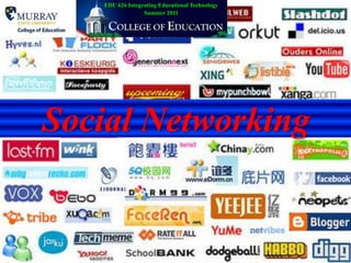 EDU 626 Integrating Educational TechnologySummer 2011 Social Networking 