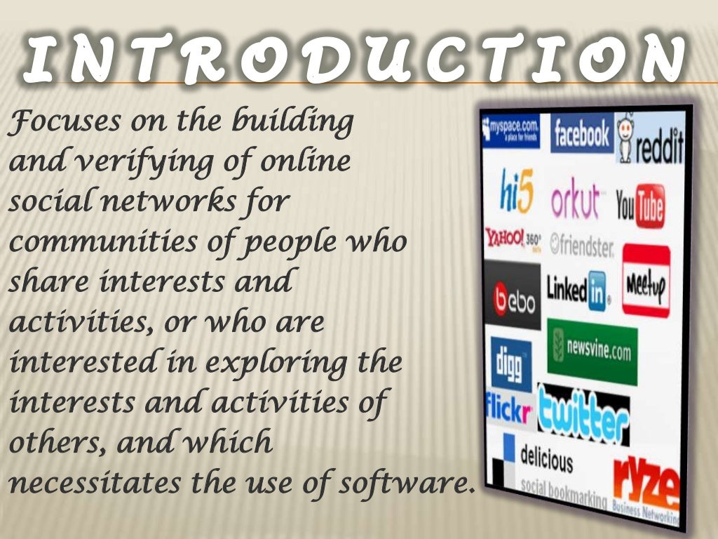 Social networking ppt