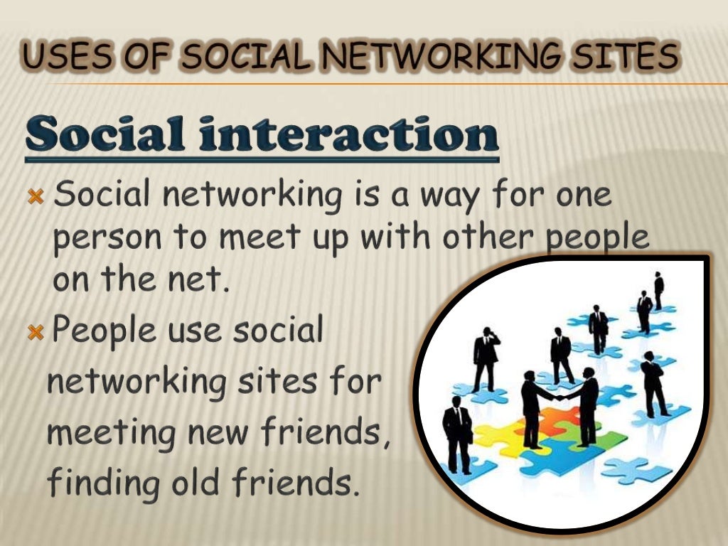 presentation on social networking sites