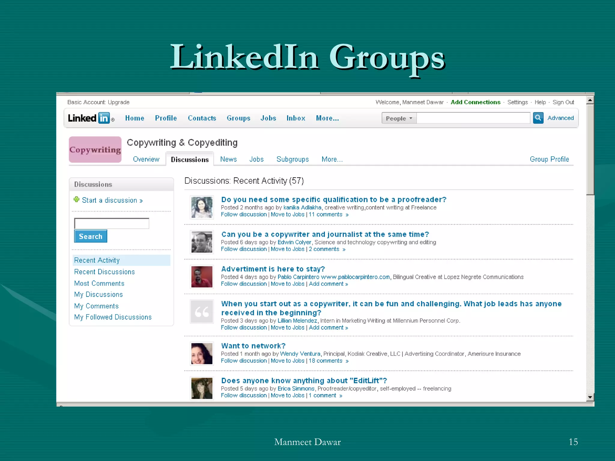 LinkedIn Groups 