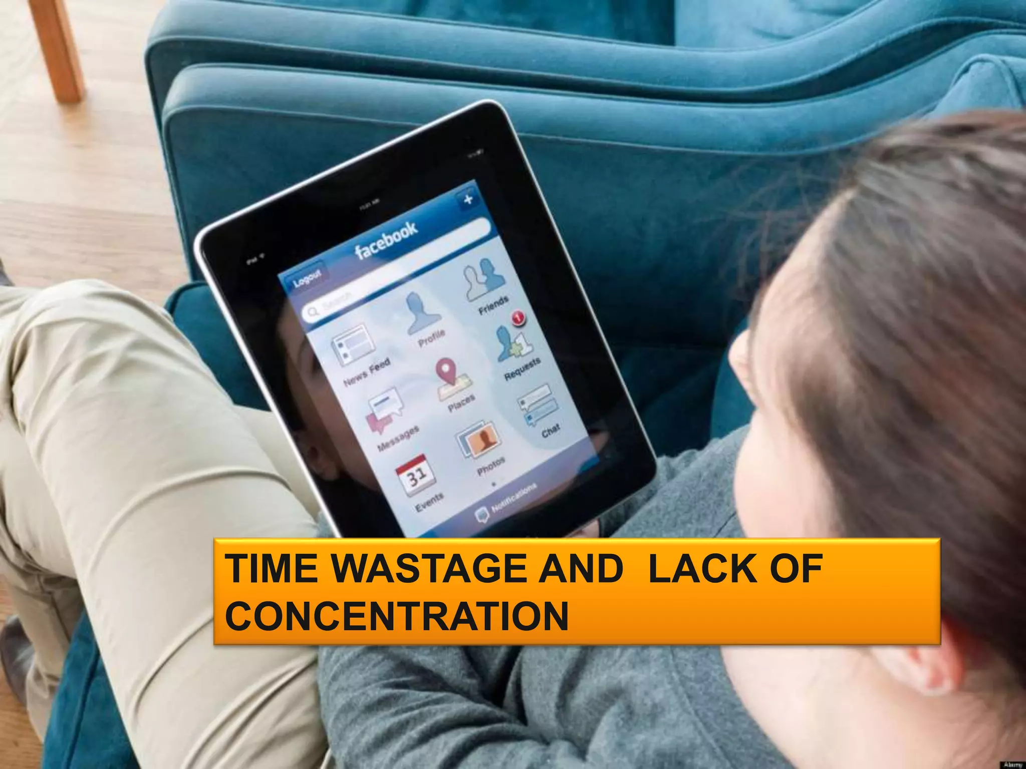 TIME WASTAGE AND LACK OF
CONCENTRATION
 