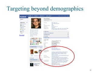 Targeting beyond demographics
32
 