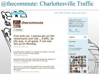 @thecommute: Charlottesville Traffic
72
 