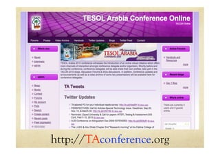 http://TAconference.org
 