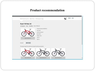 Product recommendation
 