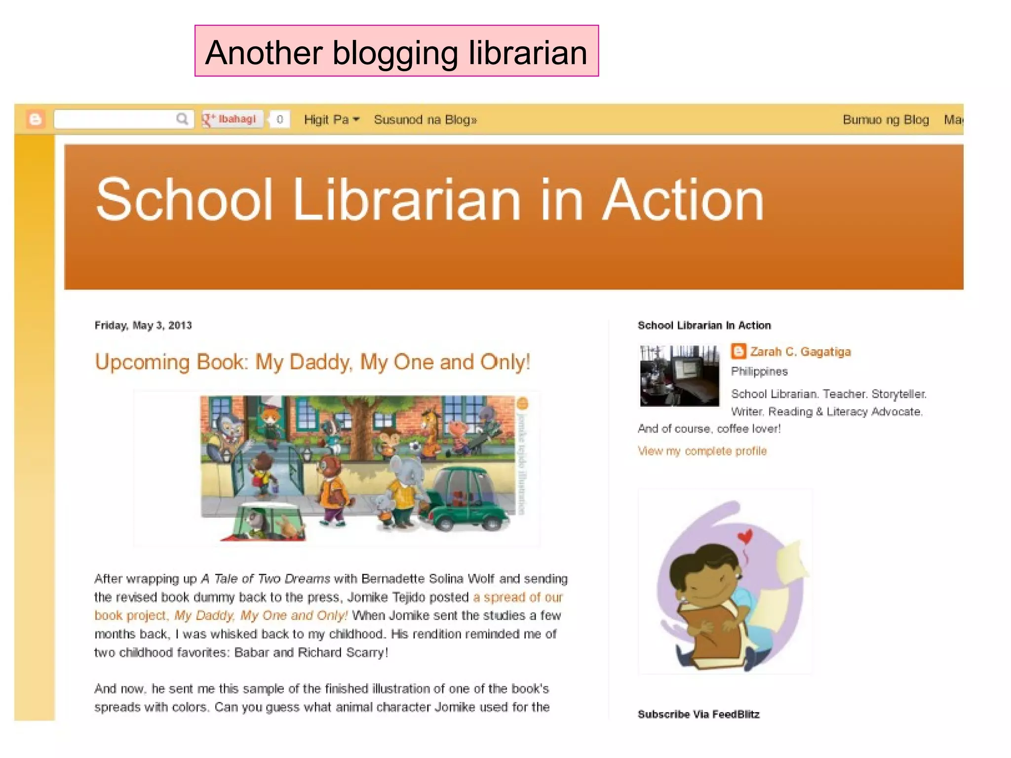 Another blogging librarian
 