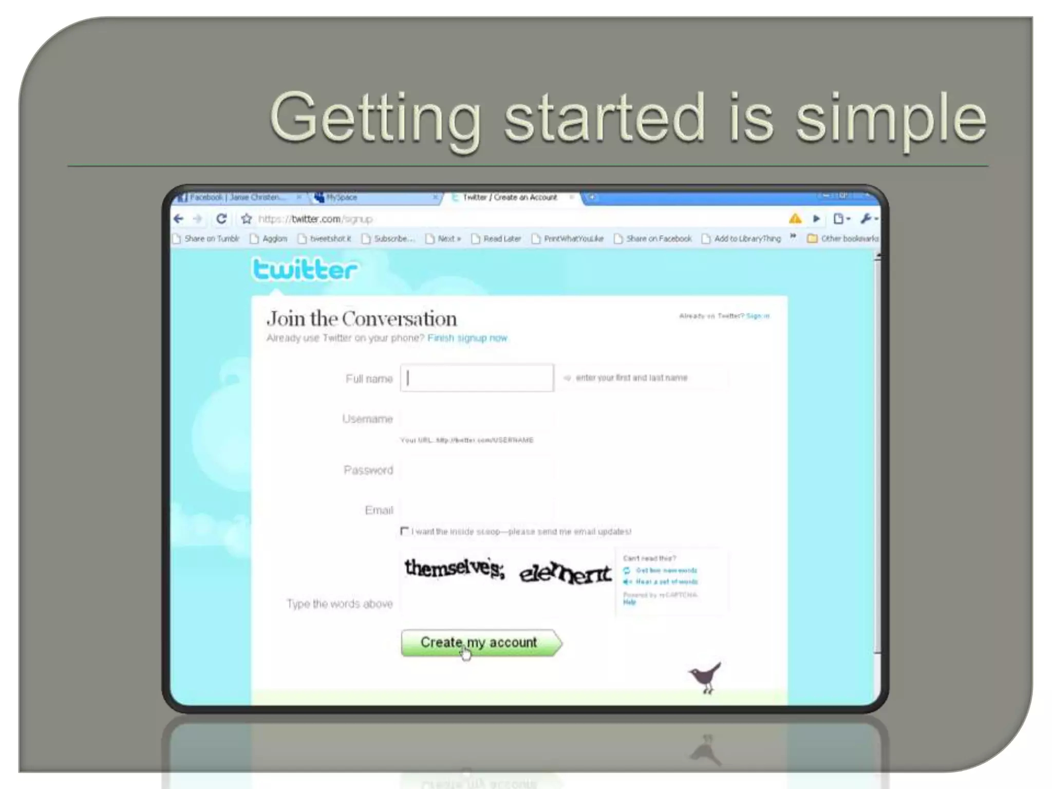 Getting started is simple